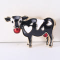 Alloy Enamel Heart Calf Brooch Pin For Zodiac Collar Decoration view 6