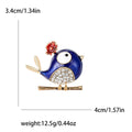 Alloy Enamel Bird Rhinestone Brooch For Cute Fashion Accessories view 5