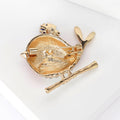 Alloy Enamel Bird Rhinestone Brooch For Cute Fashion Accessories view 3