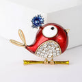 Alloy Enamel Bird Rhinestone Brooch For Cute Fashion Accessories view 6