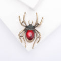 Alloy Crystal Spider Brooch For Halloween Suits And Lapel Decoration view 2