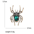 Alloy Crystal Spider Brooch For Halloween Suits And Lapel Decoration view 5