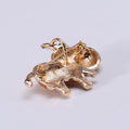 Alloy Enamel Calf Brooch Vintage Suit Lapel Pin For Apparel view 3