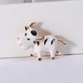 Alloy Enamel Calf Brooch Vintage Suit Lapel Pin For Apparel view 6