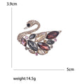 Alloy Crystal Swan Brooch Pin For Women Clothing Accessories view 6