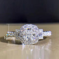 European American Classic Women Micro Pave Zircon Wedding Ring Fashion Jewelry view 5