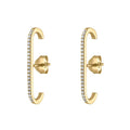 Trendy C Shape Hoop Earrings For Women, European Fashion Versatile Ear Drop Jewelry view 3