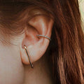 Trendy C Shape Hoop Earrings For Women, European Fashion Versatile Ear Drop Jewelry view 1