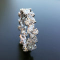 Creative European Leaf Shape Zircon Ring For Women Party Travel Fashion Pinky Finger Jewelry view 1