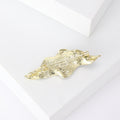 Alloy Enamel Pearl Leaf Brooch Pin For Women’s Clothing Accessories view 4