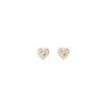 Elegant S925 Silver Needle Shell Rhinestone Heart Flower Fishtail Geometric Three Pair Stud Hoop Earrings view 5