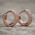 Light Luxury Full Zircon Micro Pave Huggie Earrings For Women, Fashion Cross Border Ear Jewelry view 2