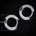 Light Luxury Full Zircon Micro Pave Huggie Earrings For Women, Fashion Cross Border Ear Jewelry view 5