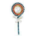 Alloy Rhinestone Lollipop Brooch For Women Shirt And Suit view 1
