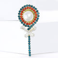 Alloy Rhinestone Lollipop Brooch For Women Shirt And Suit view 4