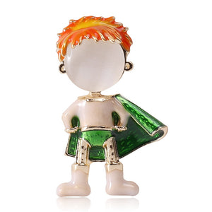 Alloy Enamel Superhero Brooch For Cartoon Lapel Pin Accessories