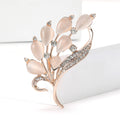 Alloy Rhinestone Cat Eye Bouquet Brooch Pin For Women's Apparel view 1