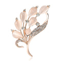 Alloy Rhinestone Cat Eye Bouquet Brooch Pin For Women's Apparel view 5