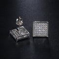 Versatile Square Zircon Women's Stud Earrings, Korean Fashion Jewelry Accessories view 2