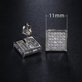 Versatile Square Zircon Women's Stud Earrings, Korean Fashion Jewelry Accessories view 5