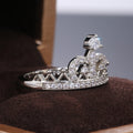 Elegant Crown Women's Proposal Ring, European Style Engagement Wedding Jewelry view 2