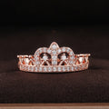 Elegant Crown Women's Proposal Ring, European Style Engagement Wedding Jewelry view 4