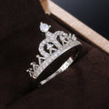 Elegant Crown Women's Proposal Ring, European Style Engagement Wedding Jewelry view 1