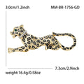 Alloy Enamel Leopard Brooch Pin For Vintage Collar And Clothing view 5