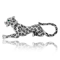 Alloy Enamel Leopard Brooch Pin For Vintage Collar And Clothing view 2