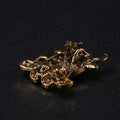 Alloy Enamel Cow Brooch With Rhinestones For Cute Apparel Decor view 3