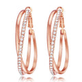 Exaggerated Large Round Hoop Zircon Earrings For Women, Fashion Nightclub Jewelry view 2