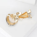 Alloy Enamel Doctor Brooch Pin With Cat Eye Stone view 3