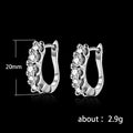 Korean Japanese Classic Minimalist Women's Zircon Ear Cuff Cute Versatile Earrings view 4
