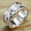 Simple Embossed Vine Women's Ring Fashion Finger Band Travel Souvenir Hand Jewelry Accessory view 1