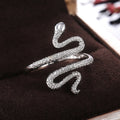 Exaggerated Serpent Snake Ring European American Punk Nightclub Finger Ring view 2