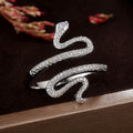 Exaggerated Serpent Snake Ring European American Punk Nightclub Finger Ring view 3