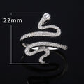 Exaggerated Serpent Snake Ring European American Punk Nightclub Finger Ring view 5