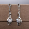 Fashion Water Drop Zircon Dangle Earrings For Women, Elegant Bridal Wedding Jewelry view 4