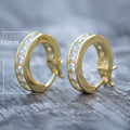 Fashion Minimalist Gold Plated Small Hoop Earrings, Unisex Versatile Ear Jewelry view 5