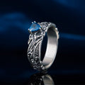 Vintage Women's Zircon Wedding Ring, European Style Engagement Proposal Jewelry Direct view 3