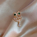 Alloy Pearl Animal Brooch For Women Korean Fashion Suit Anti-Exposure Pin Personality Style view 3