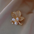 Alloy Pearl Animal Brooch For Women Korean Fashion Suit Anti-Exposure Pin Personality Style view 2