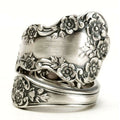 European Vintage Flower Ring For Women Party Finger Jewelry Birthday Gift Accessory view 5