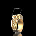Fashion Men's Copper Ring Hip Hop Punk Creative Box Flip Cover Finger Ring view 5