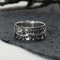 Creative Sun And Moon Vintage Copper Ring, Personalized European American Style Jewelry view 3