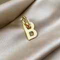 Luxury Silver Alloy Letter B Hoop Dangle Earrings For Women Fashion Statement 925 Silver Needle Earrings view 2