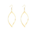 Elegant Shiny Alloy Twisted Diamond Hoop Drop Earrings For Women Exaggerated Geometric Dangle Earrings view 5