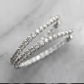 Fashion Large Hoop Earrings For Women With Micro Pave Zircon, Trendy Nightclub Jewelry view 1