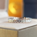 Korean Design Fashion Honeycomb Ring, Delicate Minimalist Beehive Jewelry For view 4