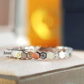 Korean Design Fashion Honeycomb Ring, Delicate Minimalist Beehive Jewelry For view 5